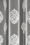 Floral Patterned Knitted Tulle Curtain 1/2.5 Medium Pleat – Wrinkle-Free Stylish Living Room Tulle Modern Decorative - 3