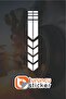Motorcycle Fender Stripe Sticker 35X6 cm – Vehicle – Motor – Laptop - Helmet Sticker