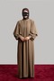 Cape Sleeve Dress Ferace - Mink