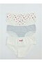 Ecru Printed Girls' Panties 3-Pack (S6)