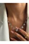 Steel vip silver color ball chain necklace with sequential hearts.