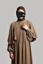 Cape Sleeve Dress Ferace - Mink - 4