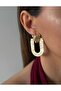 Vip Series Lion Cream Color Bone Large Earrings
