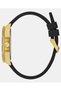 Mens Black Gold Tone Analog Watch - 2