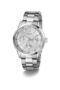 Mens Silver Tone Multi-function Watch