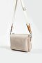 Cream Tan Medium Size Thick Strap Daily Crossbody Women's Shoulder Bag 6009MH - 4