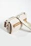 Cream Tan Medium Size Thick Strap Daily Crossbody Women's Shoulder Bag 6009MH - 3