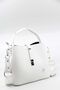 Women's Embossed Printed Vegan Shoulder and Hand Bag with Lock Detail, Suitable for Daily Combinations - 2