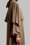 Cape Sleeve Dress Ferace - Mink - 7
