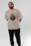 Viking Mythology 8 Pre-Printed Beige Oversize T-Shirt Men Women Cotton Crew Neck T-Shirt - 7