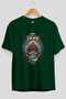 Valhalla Front Printed Green Oversize T-Shirt Men Women Cotton Crew Neck T-Shirt