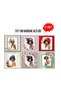 Elegant Vintage 7X7 – Set of 6 Decorative Square Design - 2