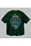 Yggdrasil Back Printed Green Oversize T-Shirt Men Women Cotton Crew Neck Tshirt - 3