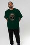 Viking Mythology 8 Pre-Printed Green Oversize T-Shirt Men Women Cotton Crew Neck Tee Shirt - 7