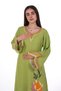 Women's embroidered wide jalabiya dress - 4