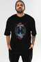 Viking Mythology 11 Pre-Printed Black Oversize T-Shirt Men Women Cotton Crew Neck T-Shirt - 2