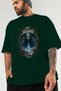 Viking Mythology 11 Pre-Printed Green Oversize T-Shirt Men Women Cotton Crew Neck T-Shirt - 3