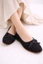Women's Stoned Tasseled Stone Detailed Ballerina Casual Shoes - 2