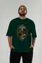 Viking Mythology 1 Pre-Printed Green Oversize T-Shirt Men Women Cotton Crew Neck T-Shirt - 5
