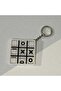 Movable Xox Game Keychain - Stress-Relieving Fun Tic Tac Toe Brain Teaser - Bag and Key Ornament - 4