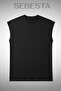 Felling Printed Cotton 0 Collar Premium Oversize Sports Top - 2