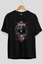 Viking Mythology 28 Pre-Printed Black Oversize T-Shirt Men Women Cotton Crew Neck Tee Shirt