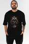 Viking Mythology 6 Pre-Printed Black Oversize T-Shirt Men Women Cotton Crew Neck T-Shirt - 2