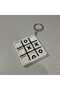 Movable Xox Game Keychain - Stress-Relieving Fun Tic Tac Toe Brain Teaser - Bag and Key Ornament