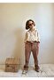 Boy's Muslin Fabric Shirt with Double Fabric Bottom, Cotton Holiday Suit - 2