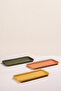 Faroe Ceramic Rectangular Serving Plate Yellow - 2