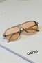 Torino Unisex Vintage Nude Brown Ultra Light Uv400 Protected Sunglasses - 5