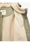 Hooded Coat with Zipper and Plush Kangaroo Pockets - 5