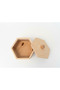 Minimalist Design Minimalist Wooden Hexagonal Box for Lovers Handcrafted Jewelry and Accessory Box - 5