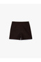 Short Skirt with Adjustable Elastic Waistband and Buckle Detail - 2