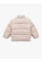 High Collar Long Sleeve Inflatable Coat with Zipper Pockets - 2