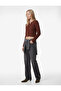 Long Sleeve Buttoned Crew Neck Knit Cardigan - 2