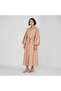 Brown Cotton Poplin Full-Length Dress - 4