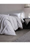 Valenza Double Cotton Pcs Jacquard Bed Sheet Pcs Duvet Cover Set - Gray - 2