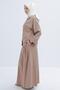 Peter Pan collar Piece Linen Skirt Set - 2