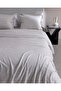 Valenza Double Cotton Pcs Jacquard Bed Sheet Pcs Duvet Cover Set - Gray - 3