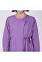 Purple Cotton Poplin Wrap-Style Midi Dress - 6
