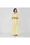 Butter Yellow Cotton Poplin Maxi Dress - 3