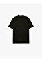 Regular Fit Viscose Half Zipper Short Sleeve Knitwear T-Shirt - 4