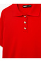 Short Sleeve Heart Button Detailed Polo Collar Knitwear T-Shirt - 5
