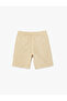 Cotton Pocketed Embroidered Waist Tie Shorts - 2