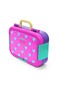 Kids Neon Pink Water Green Heart Patterned Stainless Steel Lunch Box 39212 - 4