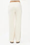 Stretch Terry Track Pant Women's Cream Sweatpants - 2