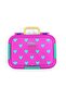 Kids Neon Pink Water Green Heart Patterned Stainless Steel Lunch Box 39212 - 5