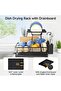 Dish Drying Rack Durable Rust-Proof Large 2 Tier Dish Racks for Kitchen Counter Stainless Steel Kitc - 3