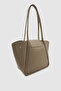 Rovel Form Changeable Snap-On Winged Tote Shoulder Bag Mink - 3